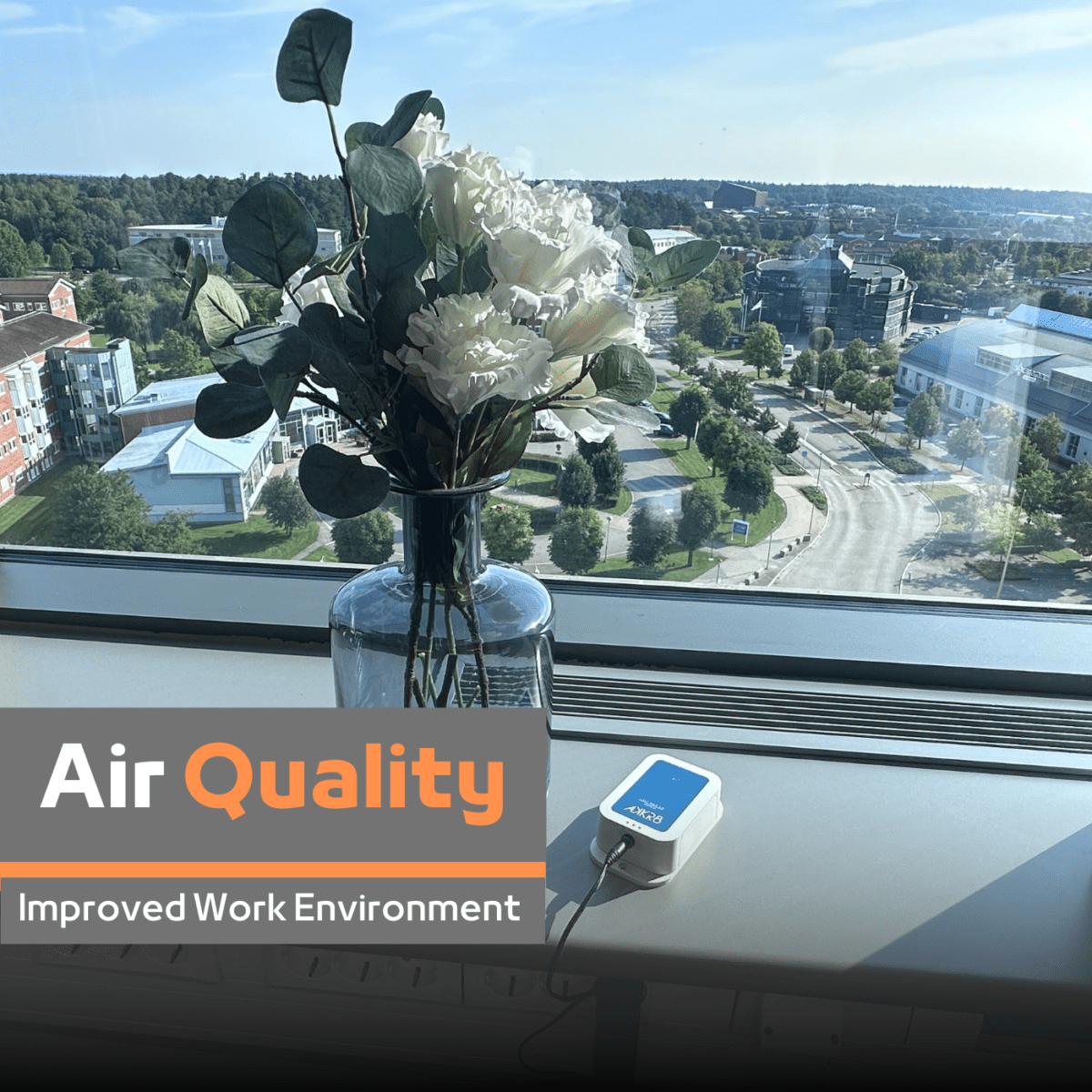 Improved work environment with smart air quality sensors