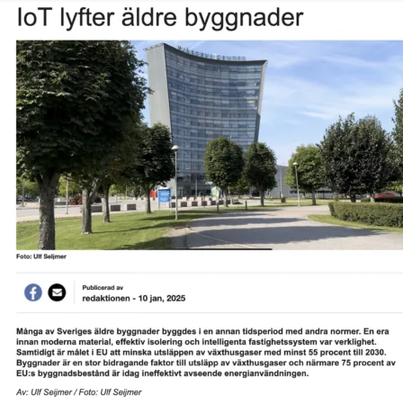 iot lyfter byggnader